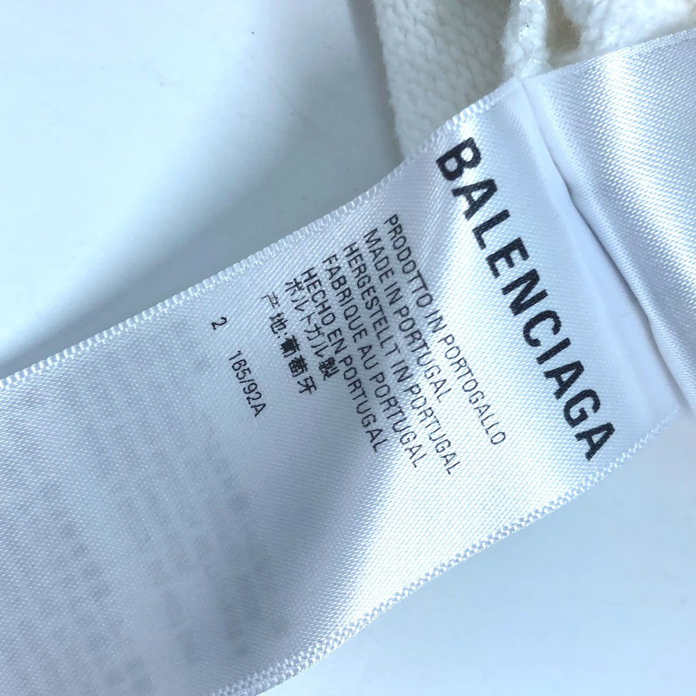 BALENCIAGA 675003 シンプソンズコラボ THE SIMPSONS フーディ フード付き スウェット 長袖 アパレル トレーナー コットン メンズ ホワイト