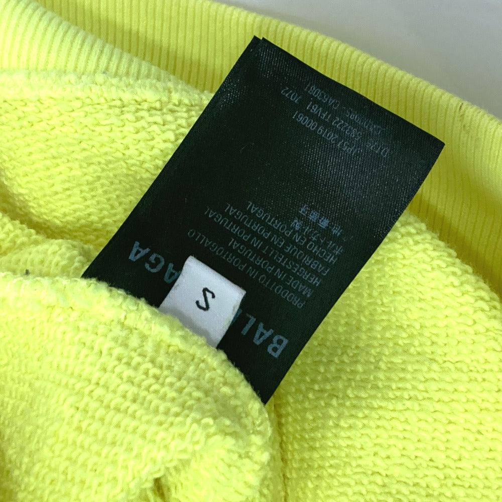 BALENCIAGA 583222 BBロゴプリント プルオーバー パーカー フード付き 洋服 パーカー コットン メンズ イエロー
