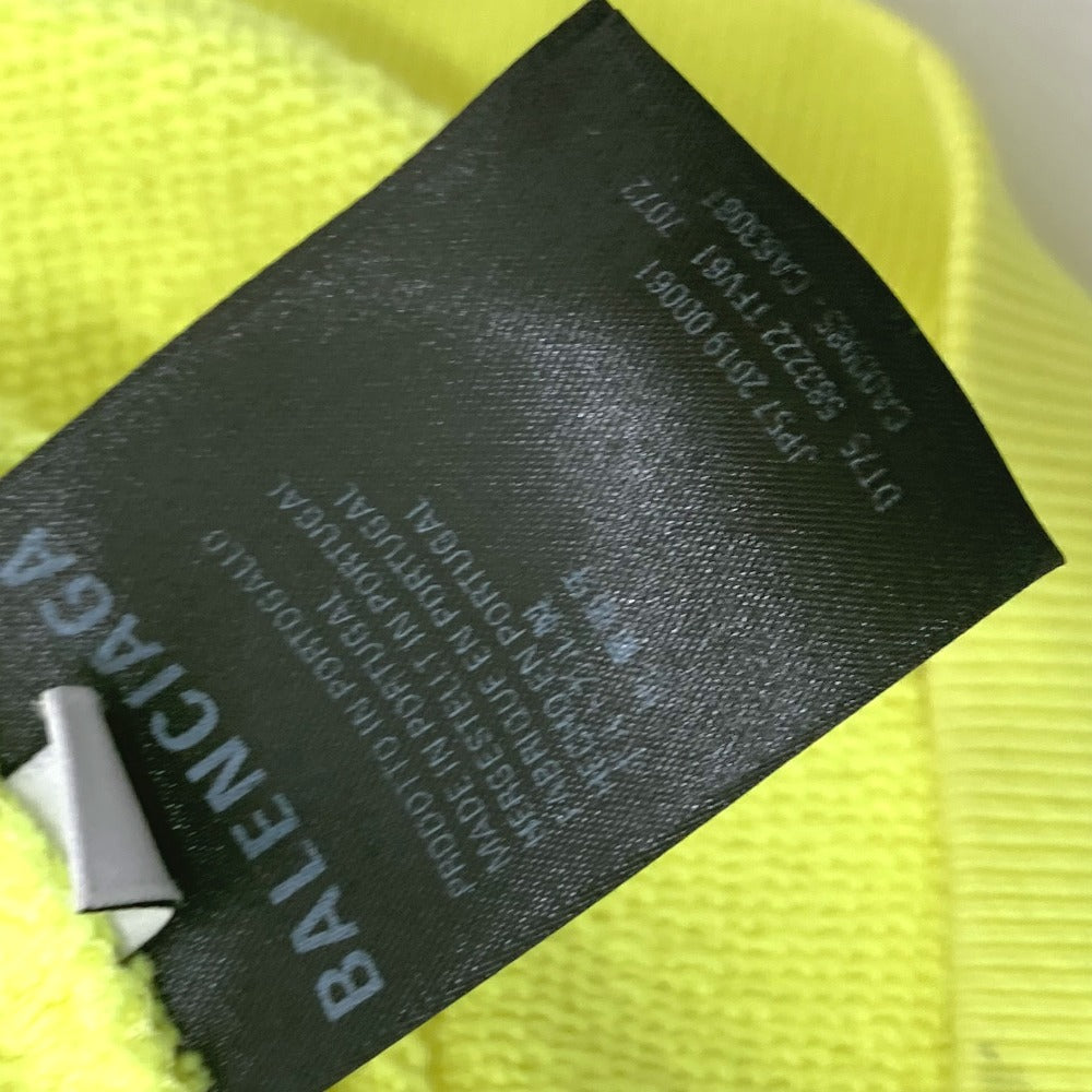 BALENCIAGA 583222 BBロゴプリント プルオーバー パーカー フード付き 洋服 パーカー コットン メンズ イエロー