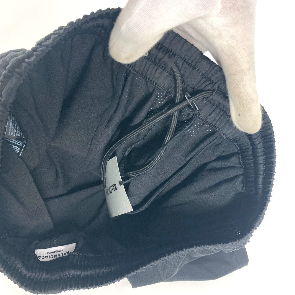 BALENCIAGA 702204 Swimwear Swimwear logo Bottoms Apparel Shorts Pants Swimwear polyester / Polyurethane Black Used