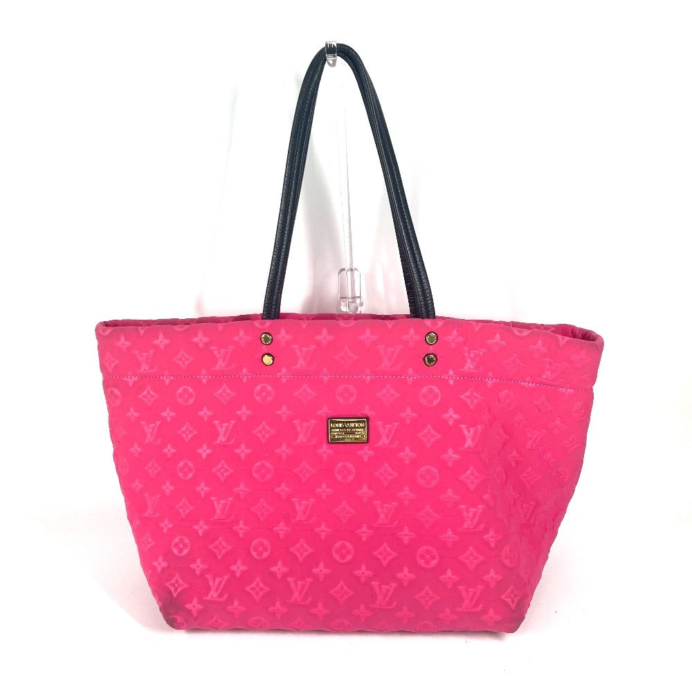 LOUIS VUITTON M92802 クルーズライン スキューバーMM カバン トートバッグ 肩掛け ショルダーバッグ マイクロファイバー レディース ピンク