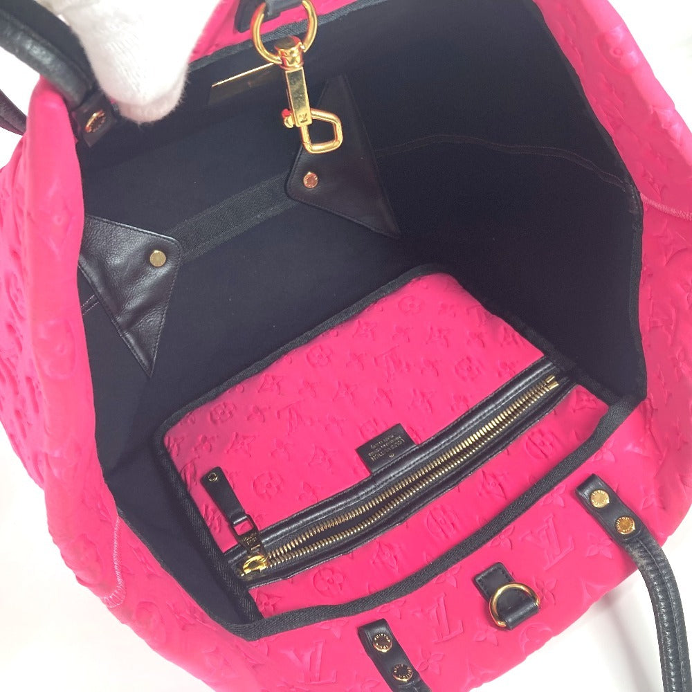 LOUIS VUITTON M92802 クルーズライン スキューバーMM カバン トートバッグ 肩掛け ショルダーバッグ マイクロファイバー レディース ピンク