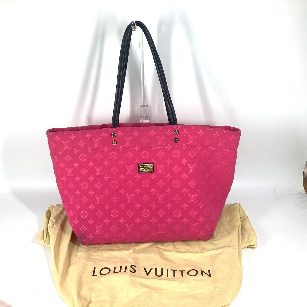 LOUIS VUITTON M92802 クルーズライン スキューバーMM カバン トートバッグ 肩掛け ショルダーバッグ マイクロファイバー レディース ピンク