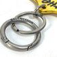 BALENCIAGA 678769 The Simpsons Collaboration Bag Charm Keychain Leather Men's Yellow