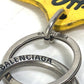 BALENCIAGA 678769 The Simpsons Collaboration Bag Charm Keychain Leather Men's Yellow