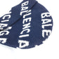 BALENCIAGA 633717 ロゴ ビーニー 帽子 ニット帽 ニットキャップ ニット帽 ウール レディース ネイビー