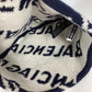 BALENCIAGA 633717 ロゴ ビーニー 帽子 ニット帽 ニットキャップ ニット帽 ウール レディース ネイビー
