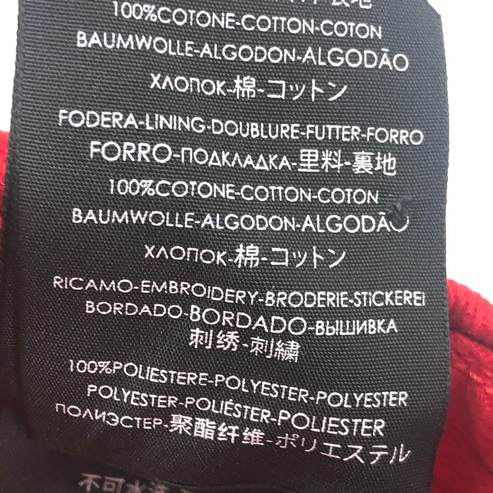 BALENCIAGA 623903 GYM WEAR CAP Logo embroidery Baseball hats, headwear, accessories cap cotton Red Used