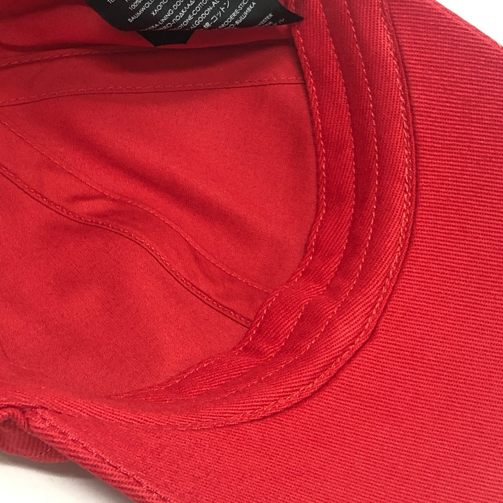 BALENCIAGA 623903 GYM WEAR CAP Logo embroidery Baseball hats, headwear, accessories cap cotton Red Used