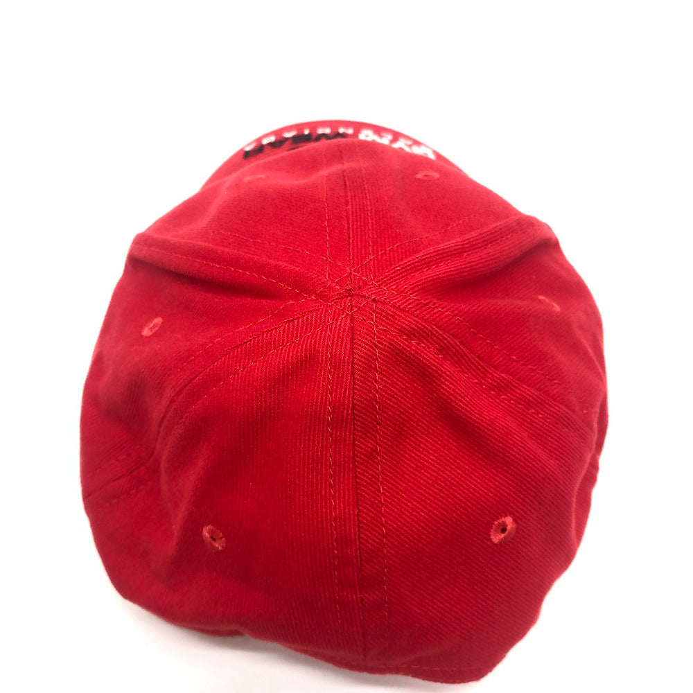 BALENCIAGA 623903 GYM WEAR CAP Logo embroidery Baseball hats, headwear, accessories cap cotton Red Used