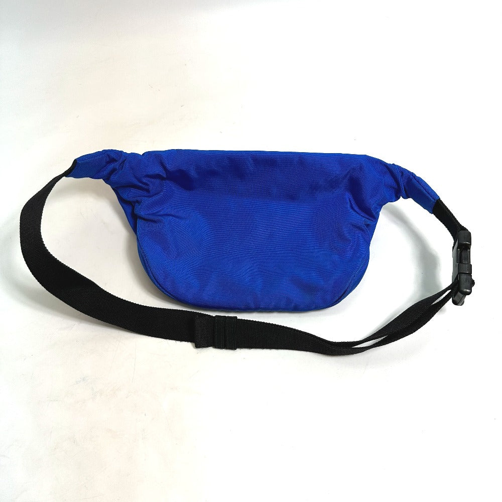 BALENCIAGA 482389 Logo Explorer Waist Bag, Shoulder Bag, Belt Bag, Body Bag, Nylon, Men's, Blue