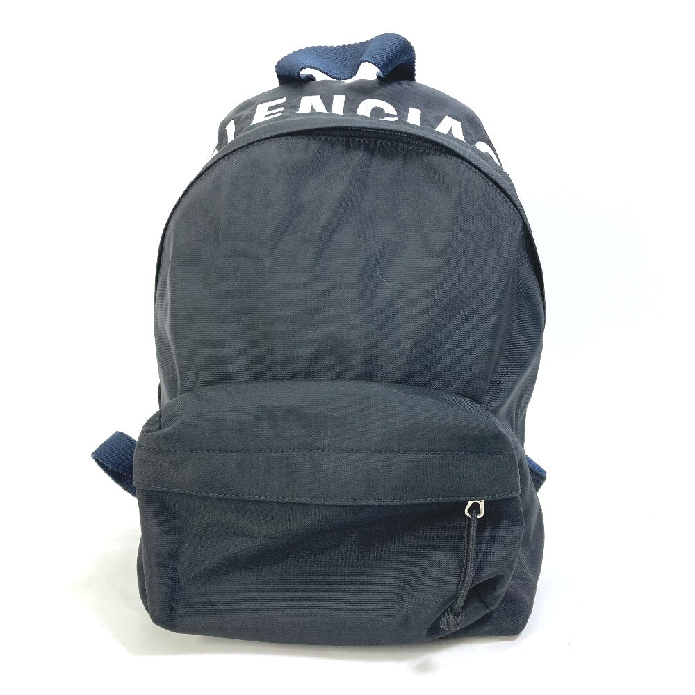 BALENCIAGA 565798 Wheeled Backpack S, Nylon Backpack, Men's, Black