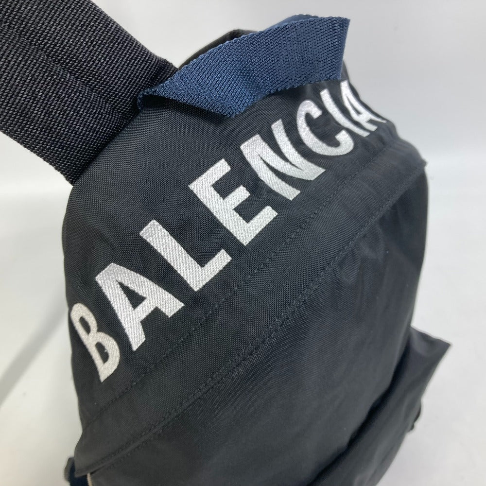 BALENCIAGA 565798 Wheeled Backpack S, Nylon Backpack, Men's, Black