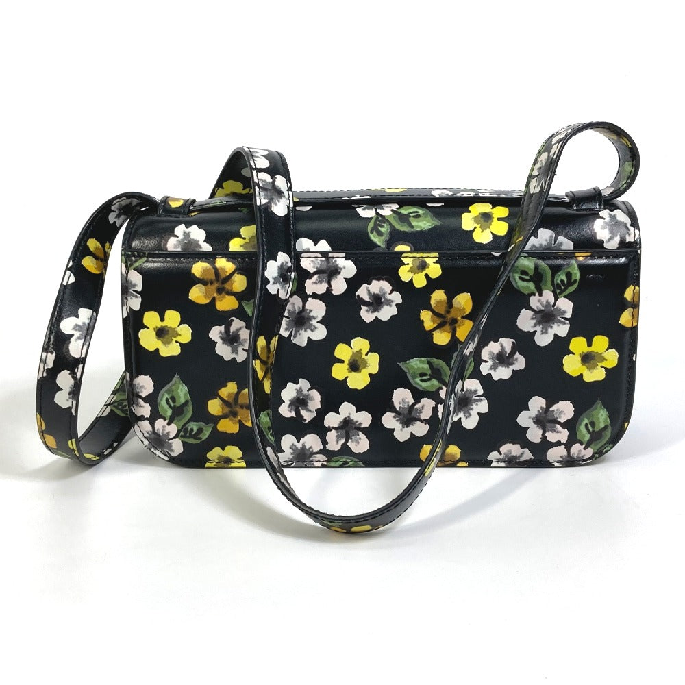 BALENCIAGA 674693 GOSSIP ゴシップ フラワー カバン 肩掛け 斜め掛け ショルダーバッグ レザー レディース ブラック