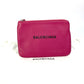 BALENCIAGA 492465 Logo Everyday Pouch M Clutch Bag Leather Women's Pink