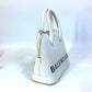 BALENCIAGA 550645 バイカラー カバン ヴィル トップ ハンドル S 2WAY カバン ショルダーバッグ 斜め掛け ハンドバッグ レザー レディース ホワイト