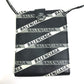 BALENCIAGA 541567 Explorer Shoulder Wallet with Logo, Leather, Black, Men's