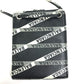 BALENCIAGA 541567 Explorer Shoulder Wallet with Logo, Leather, Black, Men's