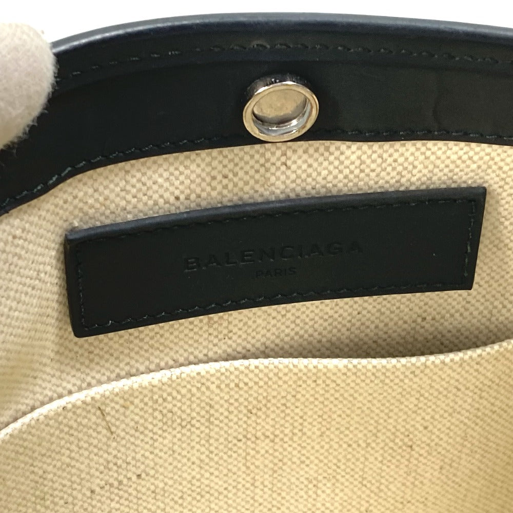 BALENCIAGA 339937 Navy Pochette Crossbody Clutch Bag Pouch Shoulder Bag Leather/Coated Canvas Women's Yellow