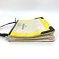 BALENCIAGA 339937 Navy Pochette Crossbody Clutch Bag Pouch Shoulder Bag Leather/Coated Canvas Women's Yellow