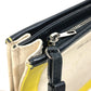 BALENCIAGA 339937 Navy Pochette Crossbody Clutch Bag Pouch Shoulder Bag Leather/Coated Canvas Women's Yellow