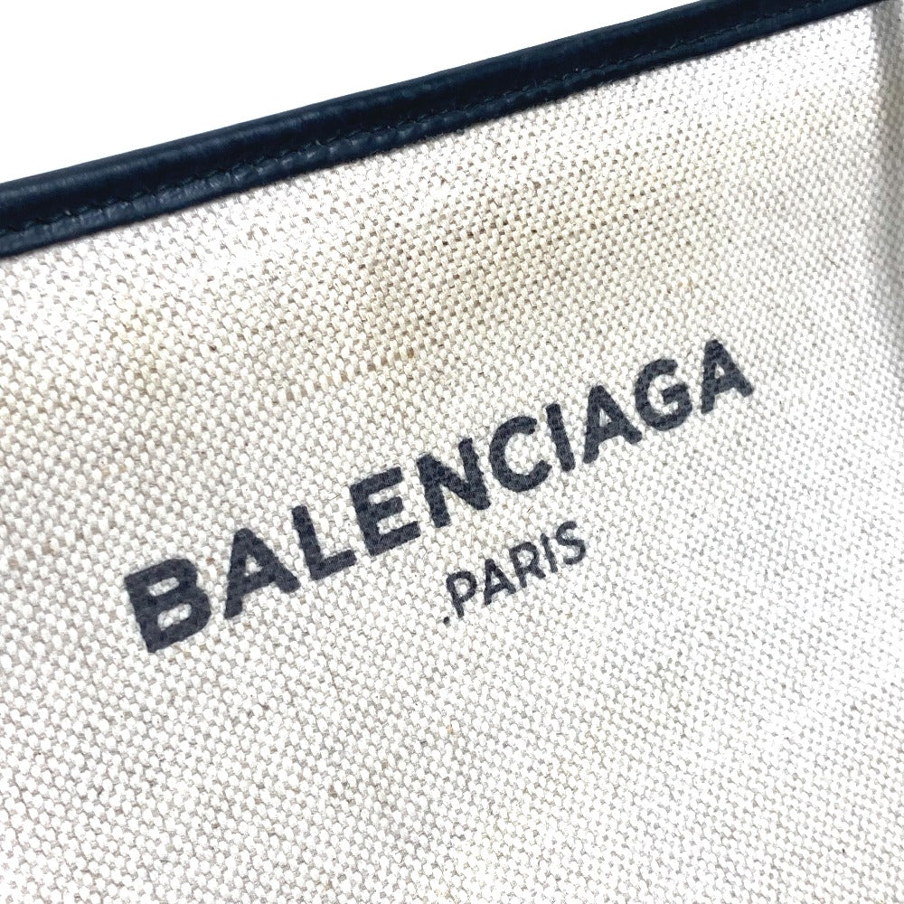BALENCIAGA 339937 Navy Pochette Crossbody Clutch Bag Pouch Shoulder Bag Leather/Coated Canvas Women's Yellow