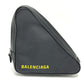 BALENCIAGA 476976 トライアングル 三角 クラッチバッグ カバン ポーチ レザー メンズ ブラック
