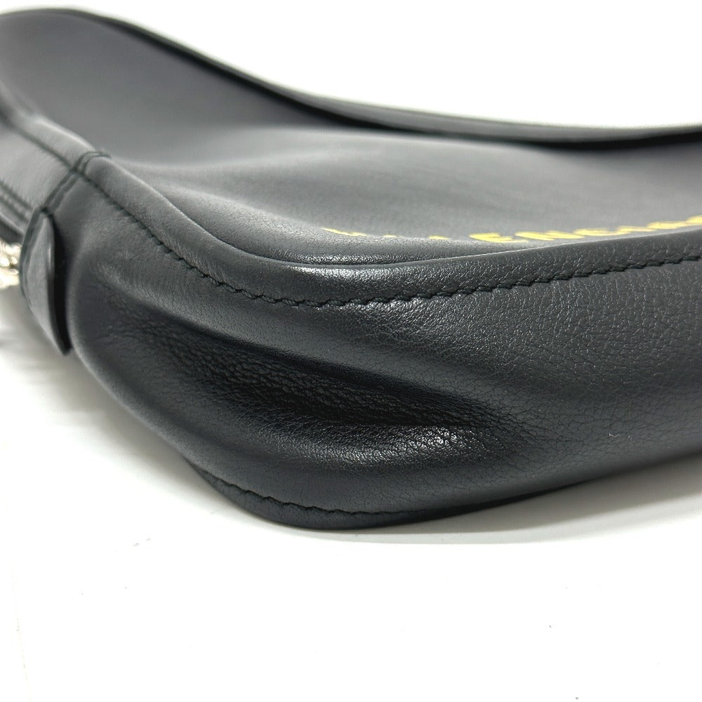 BALENCIAGA 476976 トライアングル 三角 クラッチバッグ カバン ポーチ レザー メンズ ブラック
