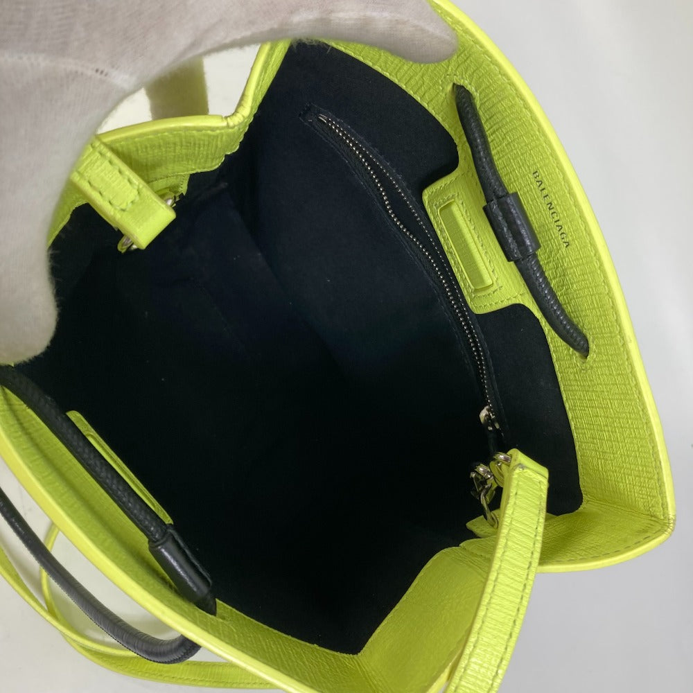 BALENCIAGA 568817 Shoulder Bag, Crossbody Shopping Tote XS, 2-Way Tote Bag, Leather, Women's, Yellow