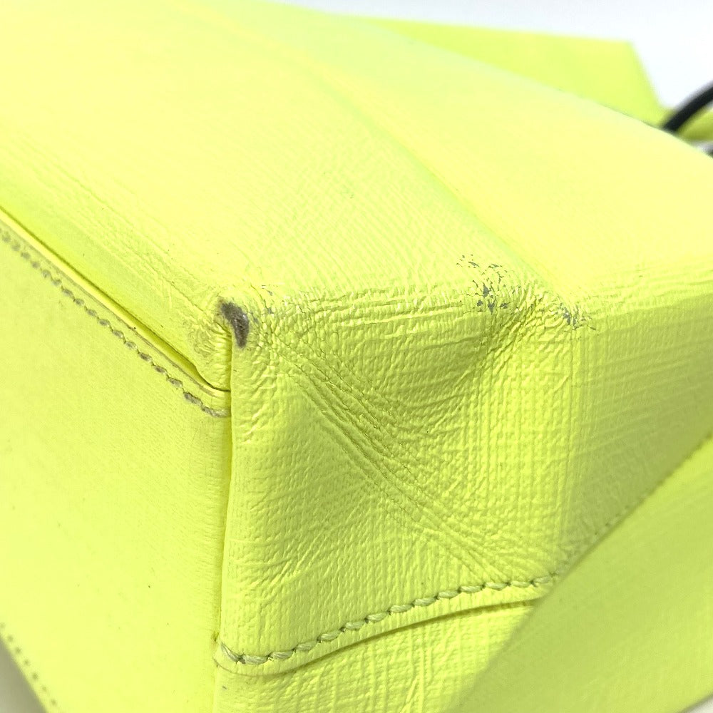 BALENCIAGA 568817 Shoulder Bag, Crossbody Shopping Tote XS, 2-Way Tote Bag, Leather, Women's, Yellow