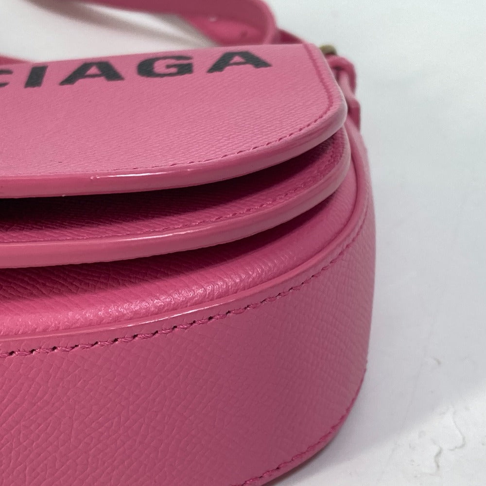 BALENCIAGA 550639 Ville D Pochette Crossbody Shoulder Bag in Pink Leather