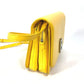 BALENCIAGA 592898 2-Way Clutch Bag with B Logo, Pochette, Crossbody Bag, Shoulder Bag, Leather, Women's, Yellow