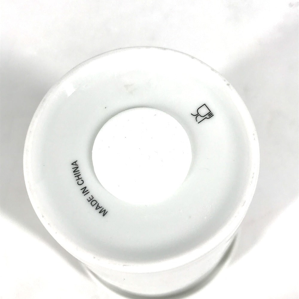 BALENCIAGA 666275 コップ カップ 蓋付き 食器 インテリア ロゴ VENEZIA ベネチア タンブラー 陶器 レディース ホワイト