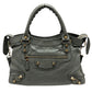 BALENCIAGA 519872 THE TOWN Bag 2WAY Hand Bag Leather gray Used