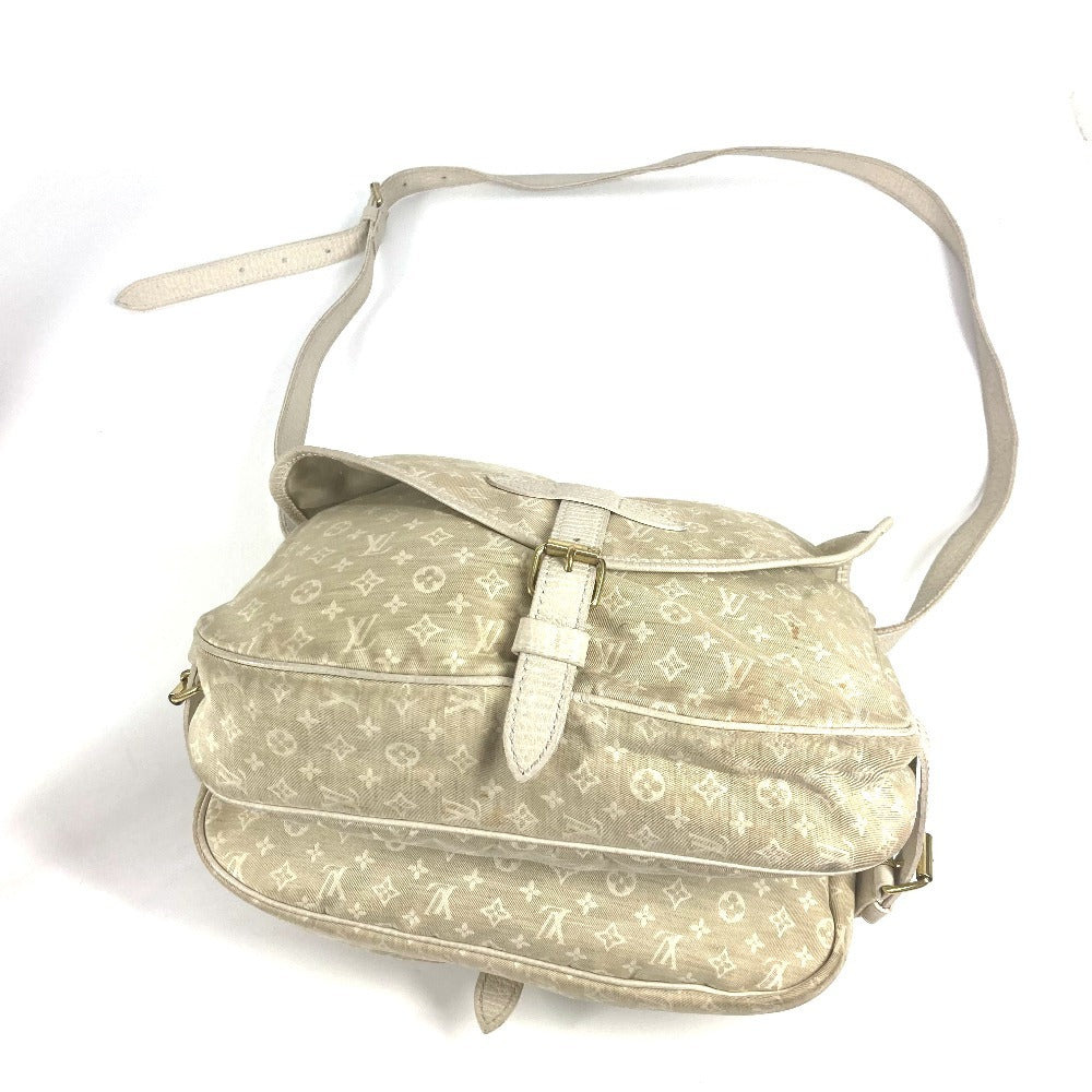 LOUIS VUITTON M95314 Monogram Minilan Saumur 30 Crossbody Flap Shoulder Bag in Monogram Minilan Canvas, Women's, Dune Beige