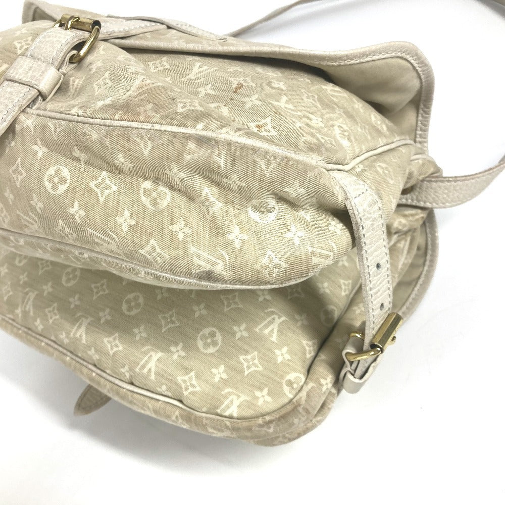 LOUIS VUITTON M95314 Monogram Minilan Saumur 30 Crossbody Flap Shoulder Bag in Monogram Minilan Canvas, Women's, Dune Beige