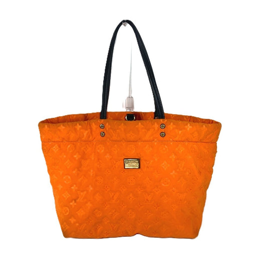 LOUIS VUITTON M92803 クルーズライン スキューバーMM 肩掛け トートバッグ カバン ショルダーバッグ マイクロファイバー レディース オレンジ