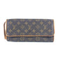 LOUIS VUITTON M51852 モノグラム ポシェットツインGM 斜め掛け ポシェット カバン 2WAYバッグ クラッチバッグ ショルダーバッグ モノグラムキャンバス レディース ブラウン - brandshop-reference