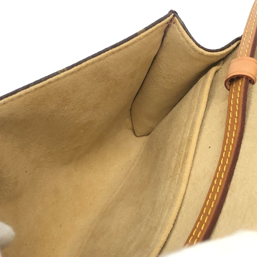 LOUIS VUITTON M51852 Pochette Twin GM 2-Way Clutch/Shoulder Bag, Monogram Canvas, Women's, Brown
