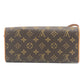 LOUIS VUITTON M51852 Pochette Twin GM 2-Way Clutch/Shoulder Bag, Monogram Canvas, Women's, Brown