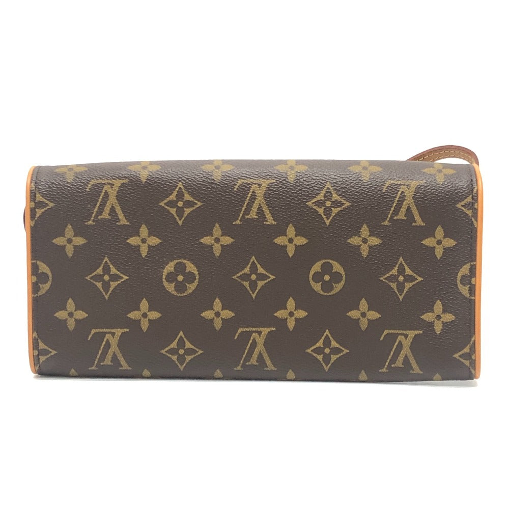 LOUIS VUITTON M51852 Pochette Twin GM 2-Way Clutch/Shoulder Bag, Monogram Canvas, Women's, Brown