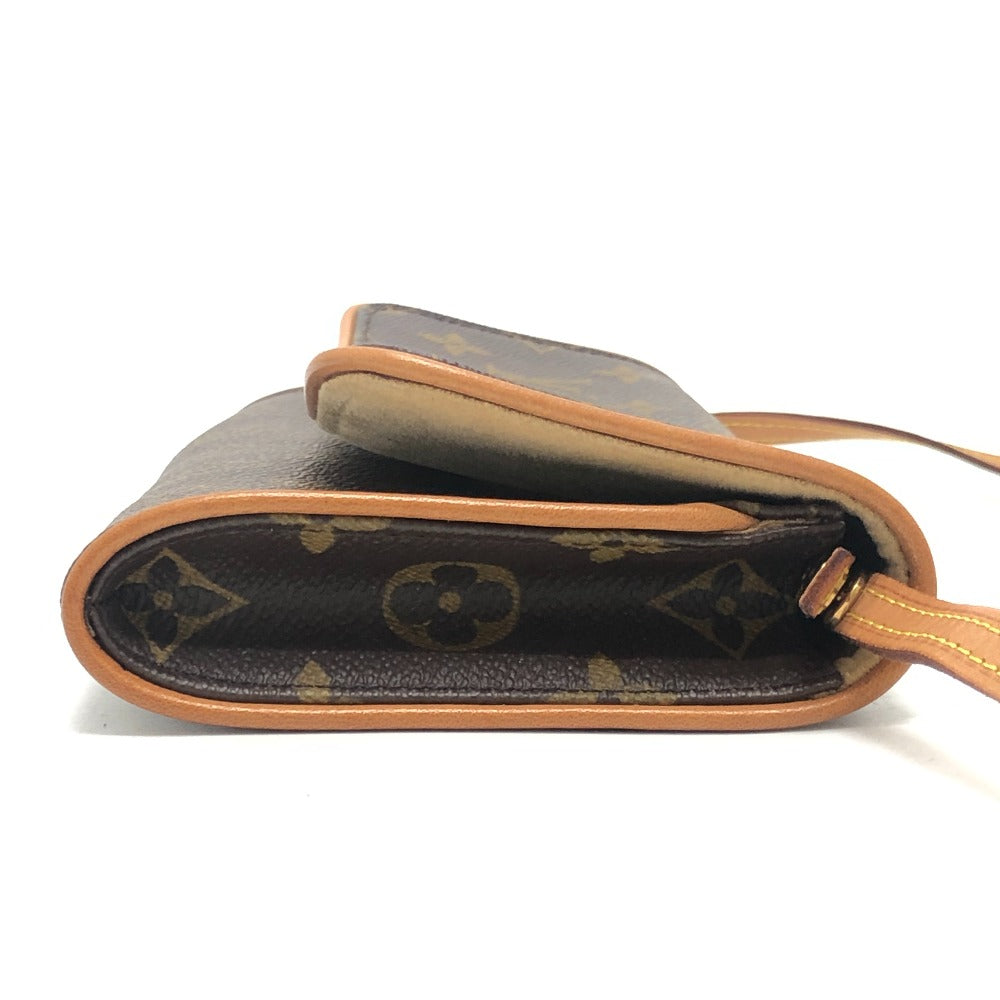 LOUIS VUITTON M51852 Pochette Twin GM 2-Way Clutch/Shoulder Bag, Monogram Canvas, Women's, Brown