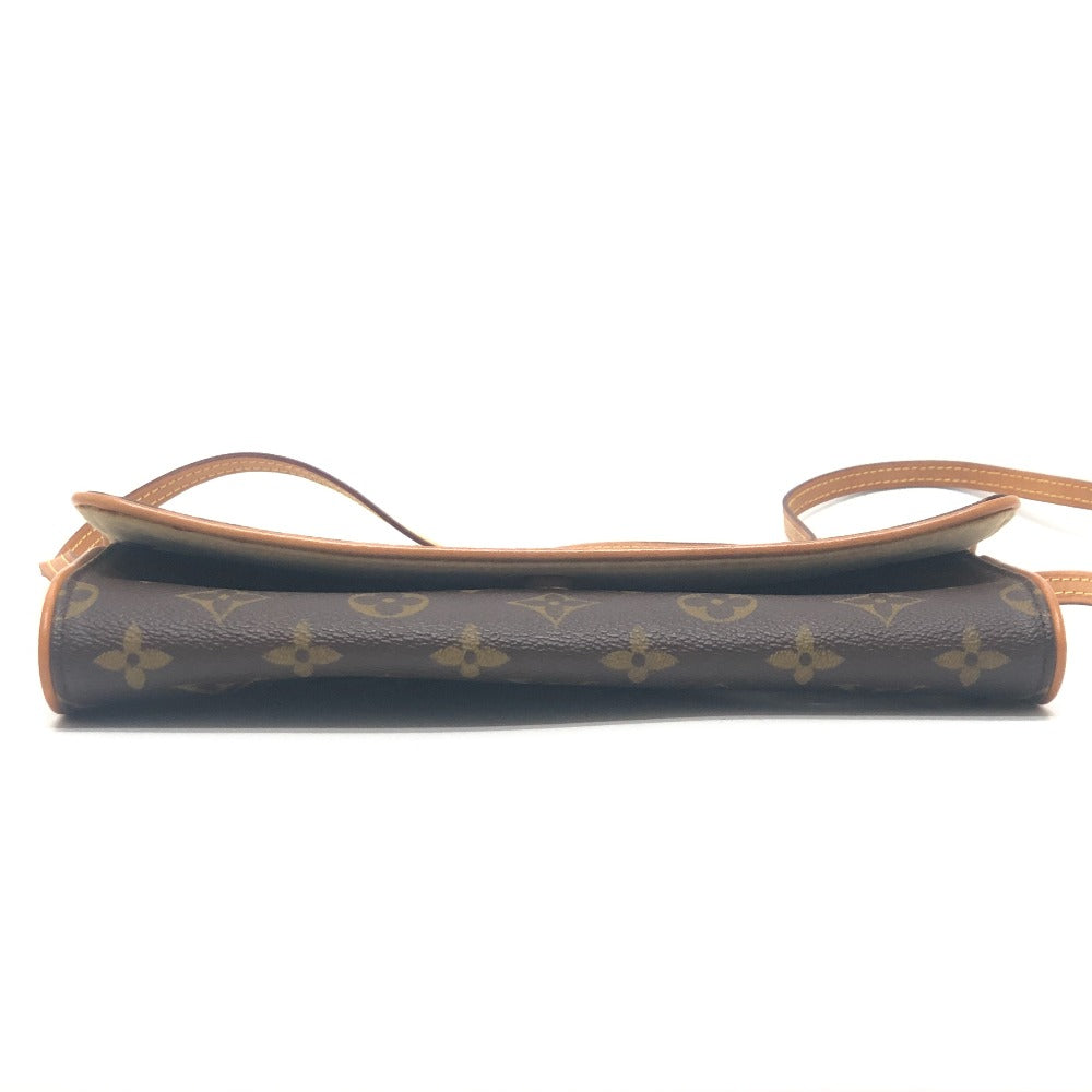 LOUIS VUITTON M51852 Pochette Twin GM 2-Way Clutch/Shoulder Bag, Monogram Canvas, Women's, Brown