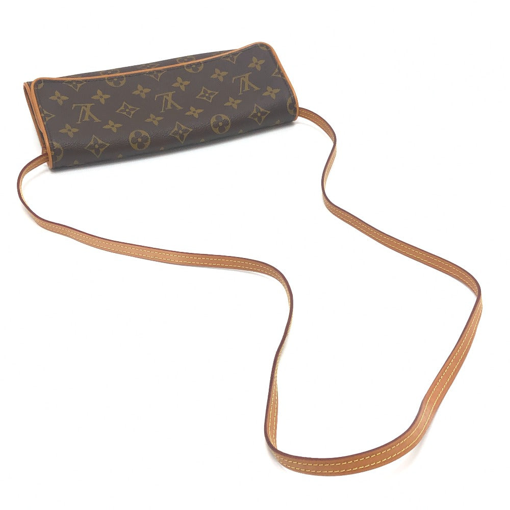 LOUIS VUITTON M51852 Pochette Twin GM 2-Way Clutch/Shoulder Bag, Monogram Canvas, Women's, Brown