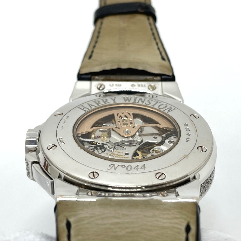 HARRY WINSTON MCRA44W Ocean Chronograph Triple Retrograde Automatic Watch, 18K White Gold, Men's