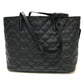 MARC BY MARC JACOBS Quilted Shoulder Bag/Tote Bag with Pouch, PVC/Leather, Women's, Black