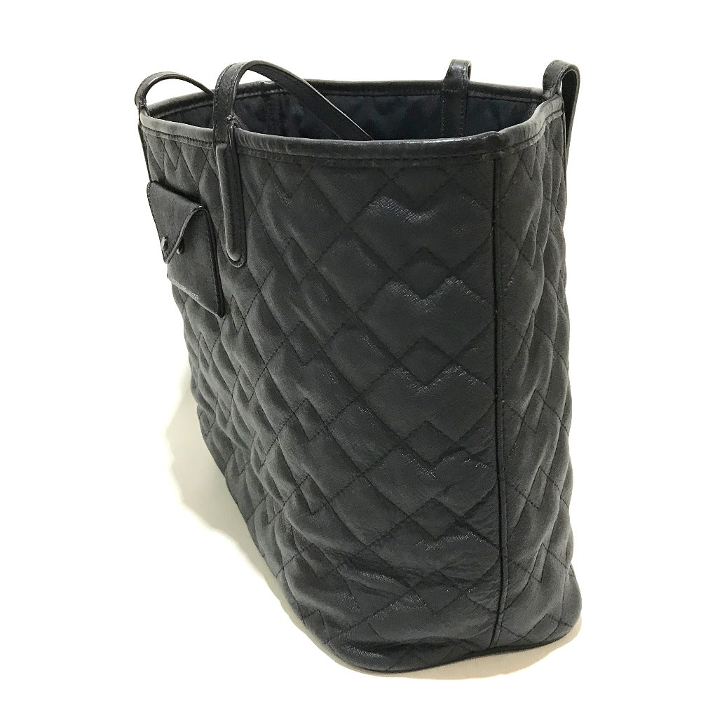 MARC BY MARC JACOBS Quilted Shoulder Bag/Tote Bag with Pouch, PVC/Leather, Women's, Black