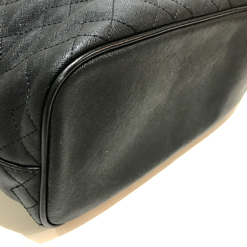 MARC BY MARC JACOBS Quilted Shoulder Bag/Tote Bag with Pouch, PVC/Leather, Women's, Black