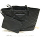 MARC BY MARC JACOBS Quilted Shoulder Bag/Tote Bag with Pouch, PVC/Leather, Women's, Black