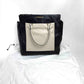 MARC BY MARC JACOBS two-tone tote bag, handbag, shoulder bag, crossbody bag, leather, women's, black